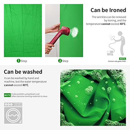 NEEWER 10 x 12FT / 3 x 3.6M PRO Photo Studio Premium Polyester Collapsible Backdrop Background for Photography, Video and Television (Backdrop ONLY) - Green - color: Green, size: 10 x 12 ft