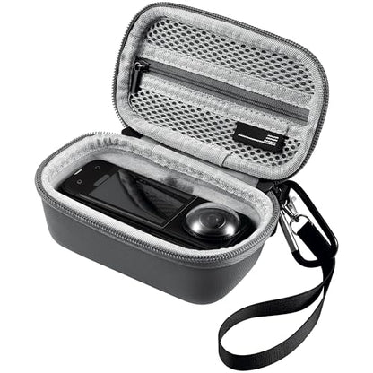 STARTRC VCR Carrying Case for Insta360 X5, Hard Shell Small Storage Case for Insta 360 X5 Accessories, Portable Travel Bag Organizer with Wrist Strap and Carabiner