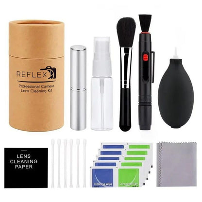 REFLEX CAMERA Professional 19 in 1 Camera Cleaning Kit, Camera Lens Cleaning Kit with Lens Pen, Air/Dust Blower, Microfiber Lens Cloth, Sensor Cleaning Swabs, Lens Solution & Handy Storage Container