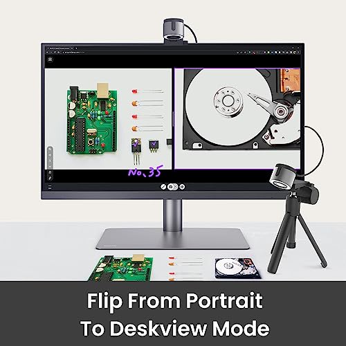 BenQ ideaCam S1 Plus: Live Demo Webcam with 15x Zoom Lens, Marco Handheld Document Camera for Flexible Demonstration, Remote Work, and Product Inspection. - style: ideaCam + 15X Macro Lens