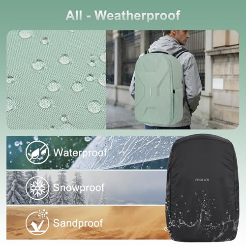 MOSISO Camera Backpack, DSLR/SLR/Mirrorless Photography Backpack, Camera Bag with Tripod Holder&15.6 inch Laptop Compartment&Rain Cover Compatible with Canon/Nikon/Sony/DJI Mavic Drone, Antique Green - color: Antique Green