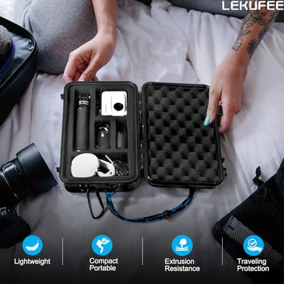 Lekufee Travel Waterproof Hard Case for Insta360 GO 3S / 3, Action Camera, Vlogging Camera and Accessories(Case Only)