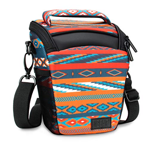 USA Gear DSLR Camera Case for Men and Women with Top Loading Accessibility, Adjustable Shoulder, Small Camera Sling Bag, Padded Handle - Camera Holster Bag for Nikon, Canon, Panasonic (Southwest) - color: Southwest