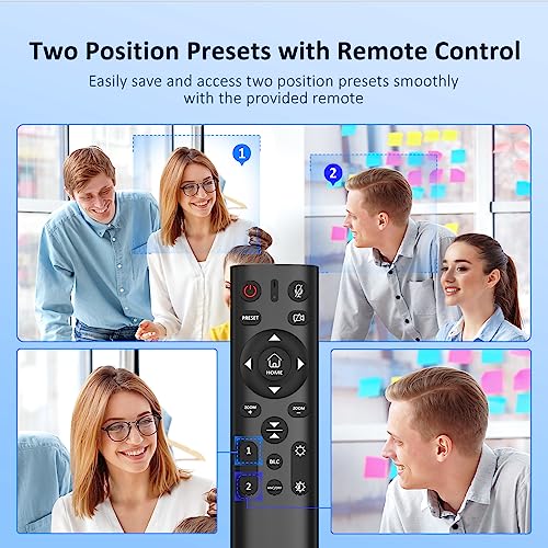 NexiGo Zoom Certified, N990 (Gen 2) 4K PTZ Webcam, Video Conference Camera System with 5X Digital Zoom, Sony_Starvis Sensor, Position Preset, Dual Stereo Mics, 3.5mm Audio Jacks for External Mics - style: PTZ Webcam 4K