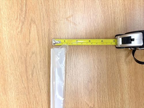 Beam Lighting Under Cabinet Light Cover Replacement | White Ribbed Acrylic Diffuser (L-Shaped, 18") - size: 18", style: L-Shaped