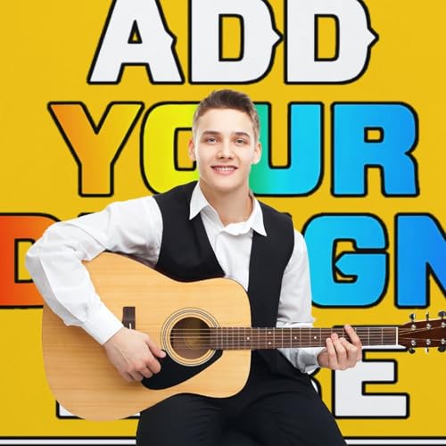 Custom Photography Cloth Design Your Own Photo Logo Text Personalized Backdrops Non-Reflective Non-Penetrating Photoshoot Background Screen Portrait Studio Photobooth Drops 56 X 79 Inches, Deep Yellow - color: Deep Yellow, size: 56"×79"