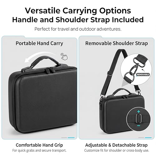STARTRC Protective Carrying Case for DJI Osmo Action 6 Enhanced Combo(No for Cage), Portable Well-Organized Bag for Travel/Hiking/Cycling/Blogger, Splash-proof, Shockproof