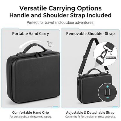 STARTRC Protective Carrying Case for DJI Osmo Action 6 Enhanced Combo(No for Cage), Portable Well-Organized Bag for Travel/Hiking/Cycling/Blogger, Splash-proof, Shockproof