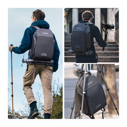 NEEWER BASICS Camera Bag for Photographer, Water Resistant Digital Cam Backpack Shockproof Large Case Compatible with Sony Canon Nikon DSLR Mirrorless Lenses Small Photography Accessories, PB26 Black - style: Pb26 Black