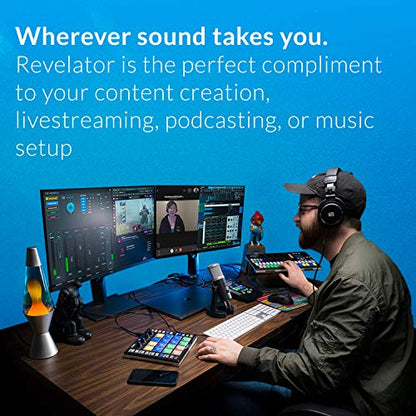 PreSonus Revelator USB Condenser Microphone for podcasting, live streaming, with built-in voice effects plus loopback mixer for gaming, casting, and recording interviews over Skype, Zoom, Discord - style: Revelator USB-C Condenser Mic