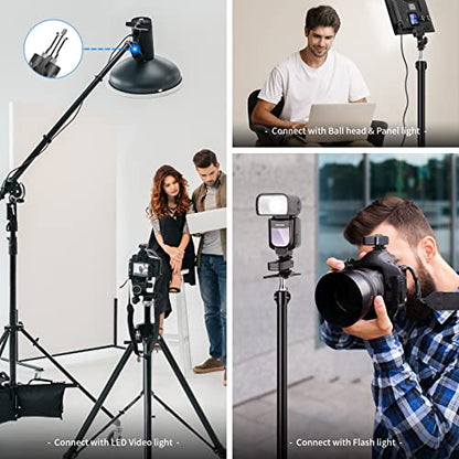 NEEWER Pack of 3 Standard 1/4 to 3/8 Inch Metal Converter Thread Adapter Spigot Stud for Studio Light Stand, Hotshoe/Coldshoe Adapter, Ball Head, Wireless Flash Receiver, Trigger - ST23 - style: ST23