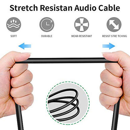 Dual 1/4 inch to XLR Male Y Splitter Cable,Male XLR to Dual 6.35mm TS Mono Plug Microphone Audio Converter Adapter - 10 feet - size: 10 Feet