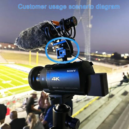 Suptig 3 Port Cold Shoe Mount with 1/4"-20 Thread for Camera Cage Flash LED Monitor Microphone etc.