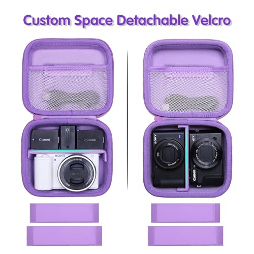 XANAD Hard Case for Sony a6400/a6700/a6100/a6000/a5000/a5100/ZV-E10/ZVE10 II or Fujifilm X100VI / X100V Digital Camera (Purple) - color: Purple