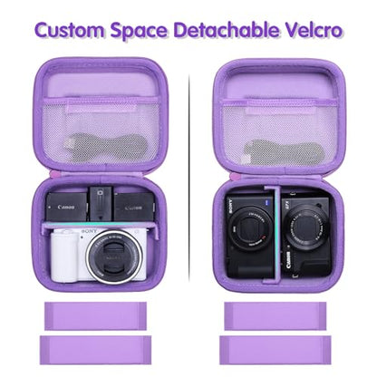 XANAD Hard Case for Sony a6400/a6700/a6100/a6000/a5000/a5100/ZV-E10/ZVE10 II or Fujifilm X100VI / X100V Digital Camera (Purple) - color: Purple