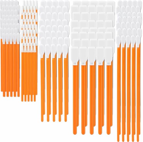 Cleaning Lab Swab Kit 200 PCS Microfiber Knitted Polyester Cleaning Sticks Professional Lint Free Lab Swabs for Printer, Gun, Optics Lens, Camera, Arts and Crafts, Automotive Detailing (5 Sizes) - color: 200PCS