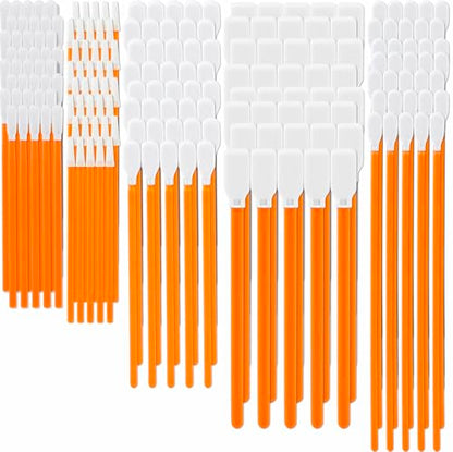 Cleaning Lab Swab Kit 100 PCS Microfiber Knitted Polyester Cleaning Sticks Professional Lint Free Lab Swabs for Printer, Gun, Optics Lens, Camera, Arts and Crafts, Automotive Detailing (5 Sizes) - color: 100PCS