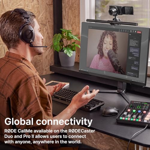 RØDE RØDECaster Duo Compact All-in-One Audio Production Solution for Podcasting, Streaming, Music Production and Content Creation (Black) - color: Black, style: RC Duo