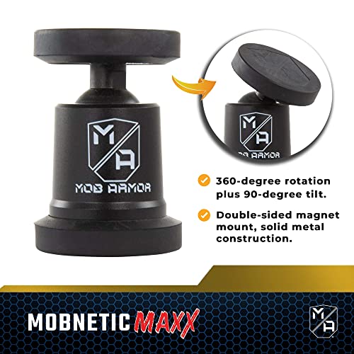 Mob Armor MobNetic Maxx MS - MagSafe Compatible Car Phone Mount w/ 90º Tilt, 360º Rotation & Durable Aluminum Build, Magnetic Holder for iPhone & Android Devices, USA Assembled - Bronze - color: Bronze
