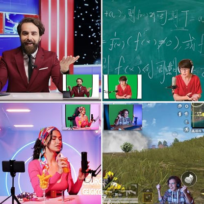Green Screen Backdrop, 58in Portable Green Screen Chair with Stand Double Sided Foldable Green Background, Chroma Key, for Photography Streaming Gaming Photo Zoom Video Chats and Meeting - color: Green