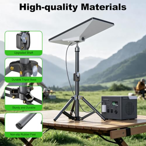 for Starlink Mini Tripod Mount, Adjustable Height Stand Tripod Mounting kit Adapter Compatible with Starlink Mini Accessories for Outdoor Camping, Travel, Rv