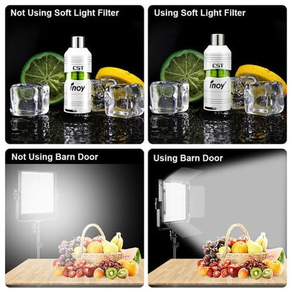 GVM LED Video Light Panel, 40W Bi-Color Photography Lighting with 22000 Lux/0.5m, CRI 97+, 3200K-5600K 672 LED Beads, Continuous Lighting for YouTube TikTok Streaming Portrait Studio Filming