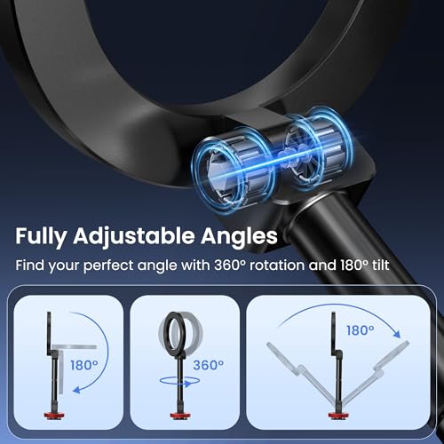 Itramax Magnetic Cold Shoe Camera Phone Mount for Magsafe,1/4" Threaded Hole iPhone Tripod Holder for iPhone 17 Pro Max 16 15 Plus 14 13 12,Samsung,Canon Nikon Sony DSLR,360° Rotation Photography - color: Black