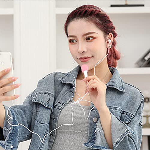 SUMAJU 10 Pack Lapel Headset Microphone Windscreen,Christmas Stocking Stuffers Microphone Sponge Foam Cover Mini Size Lavalier Microphone Windscreen for Variety of Headset Microphone, Pink - color: pink