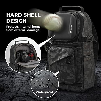TARION Camera Sling Bag DSLR Sling Backpack for Photographers with Waterproof Raincover Tripod Holder TR-S - color: Sling Bag Grey, size: Large