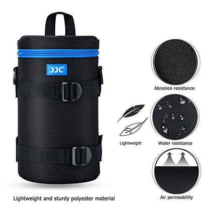 JJC Deluxe Lens Case Pouch Bag for Canon EF 100-400mm f4.5-5.6L IS USM/EF 70-200mm f2.8L, RF 600mm f11 IS STM, Nikon AF 80-200mm f2.8D/AF-S 70-200mm f/2.8G & More Lenses Below 4.3" x 8.8"(D x L) - size: XXXL Size