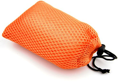 ALL in ONE 6pcs Nylon Mesh Drawstring Bag Pouches for Mini Stuff Cellphone Mp3 9x14cm (3.5x5.5 Inch) (Mixed Clor) - color: Mixed Clor
