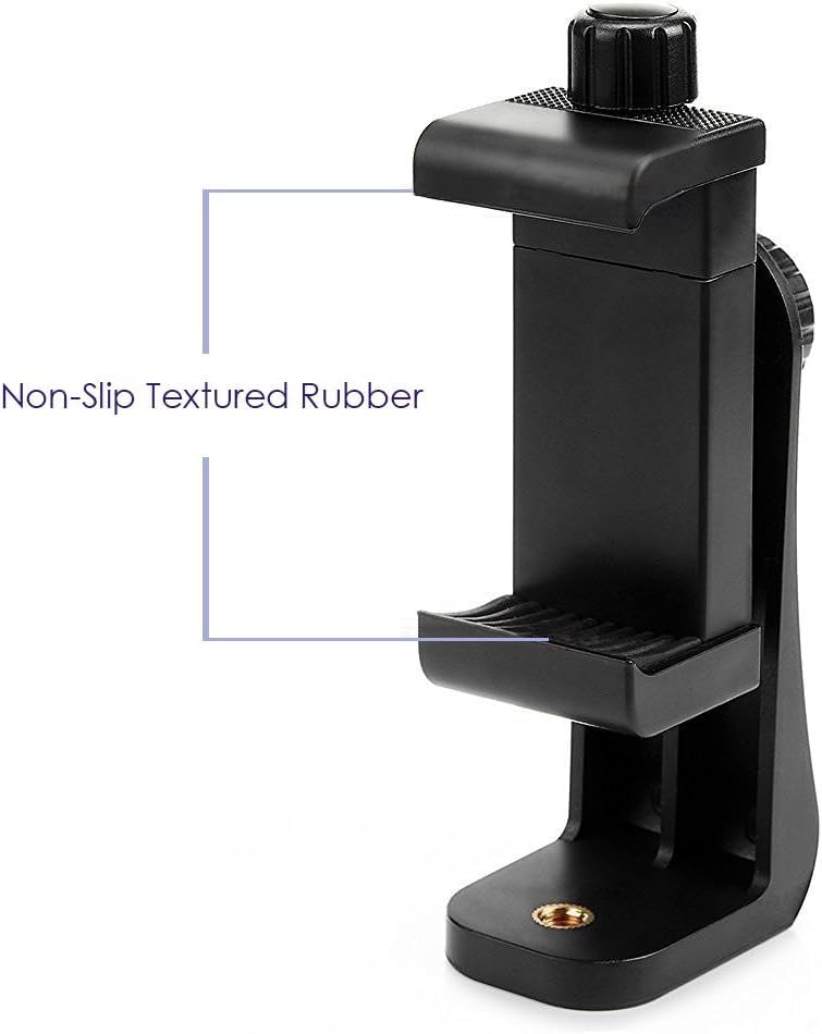 Phone Tripod Mount Adapter/Universal Tripod Phone Holder Stand, Fits Any Smartphone, 1/4" Screw, Rotating Vertical & Horizontal, Compatible with for Selfie Stick Monopod - style: 1) Rotating Phone Mount