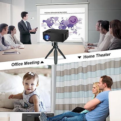 Mini Desktop Tripod Stand with 6.3 inch Universal 1/4 Screw Ballhead for Projectors, DSLR Cameras, Webcams, Smartphones, and Selfie Sticks - Black Angle Adjustable