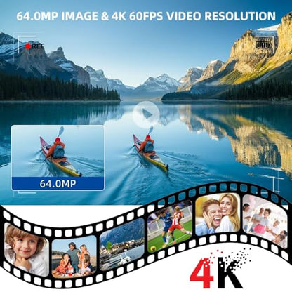 Video Camera Camcorder for YouTube 4K 48MP Dual Lens with Wireless Mic | Video Camera Camcorder for YouTube4K 48MP Dual Lens with Wireless Mic