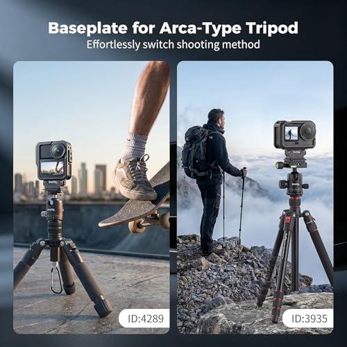 SMALLRIG Action 6 / Nano Magnetic Dual Direction Quick-Release Adapter, Aluminum Alloy Adapter Mount for DJI Osmo Action 6 / Osmo Nano, with Baseplate for Arca-Type Tripod - 6014