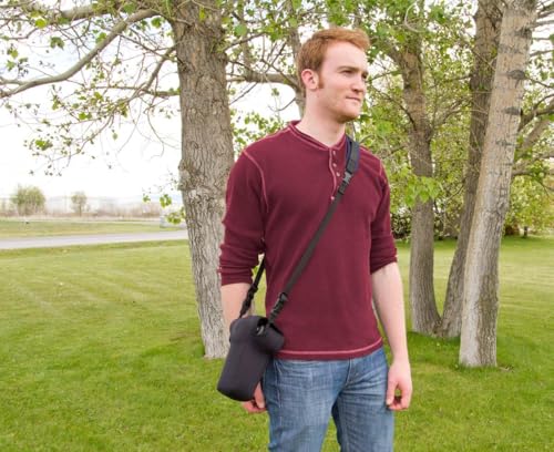 OP/TECH USA Soft Pouch – Compact digital camera case, lightweight accessories pouch, sleek neoprene sleeve for DSLR, perfect for backpacks & travel – durable protection in style D-Pro (Nature) - color: Nature, style: D-pro