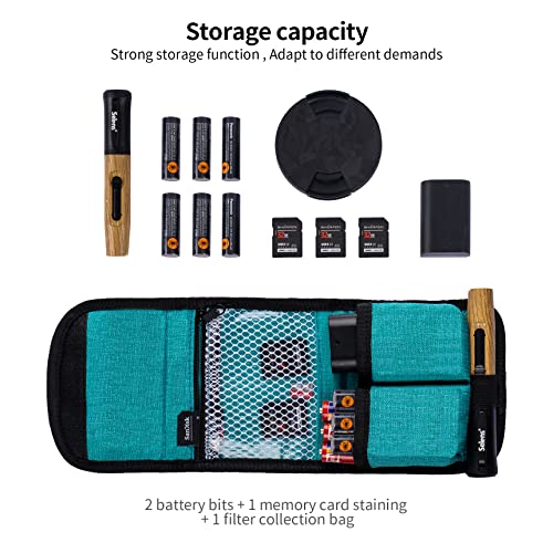 Selens DSLR Battery Case - Pouch for NP-FZ100, LP-E6, AA, LP-E8, LP-E10, LP-E12, EN-EL14, EN-EL15, NP-FW50, NP-F550, NP-FM500H Batteries - size: small