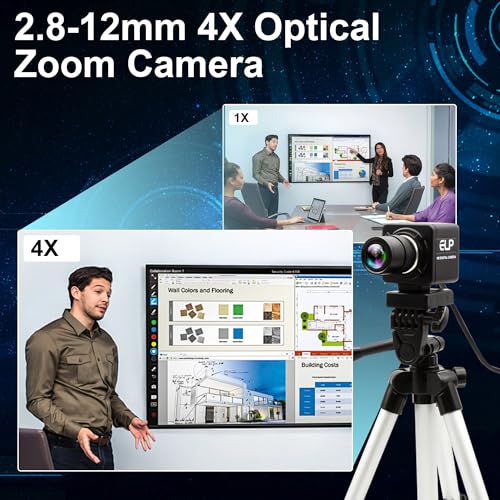 USB Camera 1080P High Speed 260fps 2.8-12mm 4X Optical Zoom Lens 2MP USB Webcam Manual Close up Zoom in and Out,UVC Computer Comference Golf Swing Camera for Raspberry Pi Windows Mac - color: 260fps USB Camera with 2.8-12mm Zoom Lens