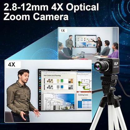 USB Camera 1080P High Speed 260fps 2.8-12mm 4X Optical Zoom Lens 2MP USB Webcam Manual Close up Zoom in and Out,UVC Computer Comference Golf Swing Camera for Raspberry Pi Windows Mac - color: 260fps USB Camera with 2.8-12mm Zoom Lens