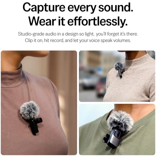 Mini Mic Pro (Latest Model – #1 Microphone for iPhone & Android, Wireless Mini Microphone, Clear Voice, Noise Cancelling, Lavalier Mic for TikTok, YouTube & Interviews (iPhone 15+) - style: USB-C Only (iPhone 15+ / Android)