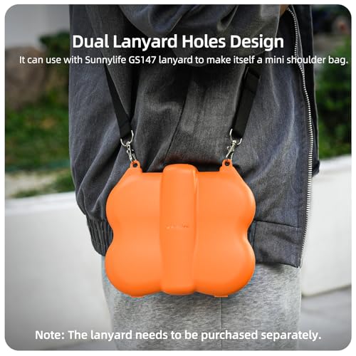 Case for DJI NEO 2, Protective Carrying Case Butterfly Compatible with 2 Batteries & Digital Transceiver Accessories for DJI NEO 2 (Orange)