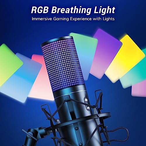 TONOR USB Podcast Microphone, Gaming PC Studio Streaming Mic Kit for Gamer, Recording Condenser Equipment Cardioid Microfono for Singing, YouTube, 200 cm/78inch Cable, with Adjustable Arm Stand, Q9S - style: Q9S