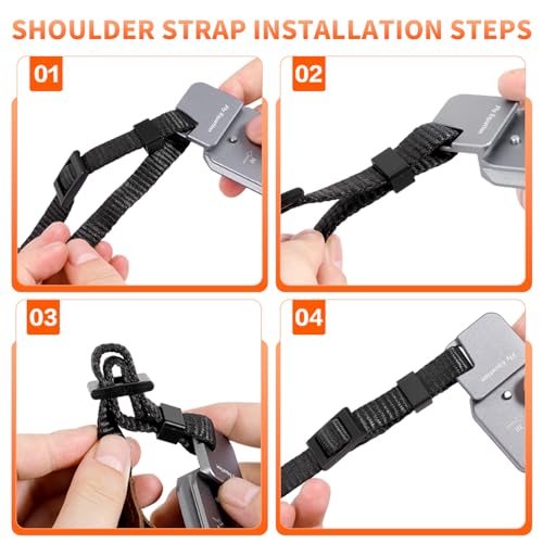 Camera Quick Release Plate Kit, Anti-Loose, Compatible with Arca Swiss Plate, for Manfrotto 501 Camera Tripod Head Adapter and Camera Shoulder Strap