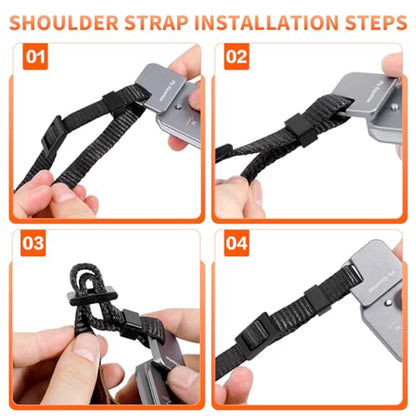 Camera Quick Release Plate Kit, Anti-Loose, Compatible with Arca Swiss Plate, for Manfrotto 501 Camera Tripod Head Adapter and Camera Shoulder Strap