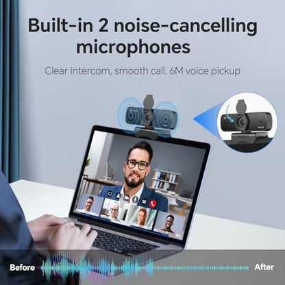 Conference Speaker and Microphone & 4K Webcam for PC