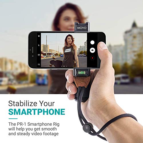 Movo Smartphone Vlogging Kit for iPhone with Shotgun Microphone, Grip Handle, Wrist Strap for iPhone and Android Smartphones for TIK Tok, Vlog, YouTube Starter Kit and Content Creator Kit