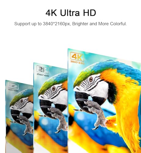 Cheges HDMI Cable 4K 60 Hz 20 ft, High Speed HDMI 2.0 Cables, 18Gbps, 4K @ 60Hz, Ultra HD, 2160P,1080P, ARC, 3D, HDCP 2.2 Cord Braided, for Laptop, Monitor, PS5, PS4, Xbox One, Fire TV - size: 20 ft