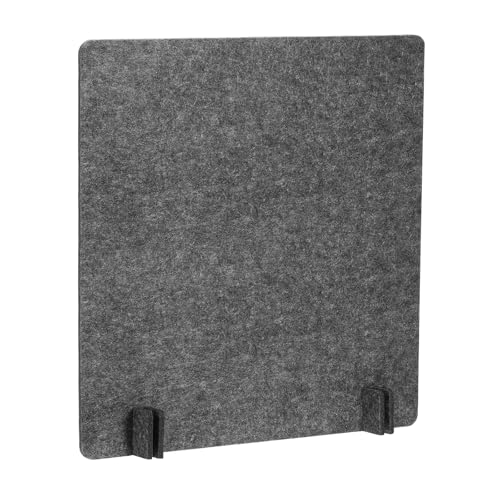 PATIKIL Desk Dividers 24" x 24", 1 Pack Desk Privacy Panel Freestanding Noise Reducing Partition Acoustic Panel with 4Pcs Support Feet for Testing Office Home Library, Dark Gray Style B - color: Dark Gray Style B, size: 24" x 24"