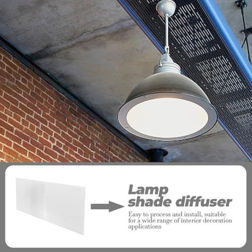 Light Diffuser Acrylic Panel for Ceiling Lighting Semi-transparent Diffuser Plate for Even Led Illumination Easy to Install for Decor