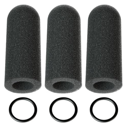 Pinkind Microphone Windscreen Replacement for David Clark M7A Mic Cover, M-4 / M-7 / H10 / H20 /DC PRO-X2 / PRO-2 / DC ONE-X ENC Headset, 3pack Noise Reducing Foam Cover